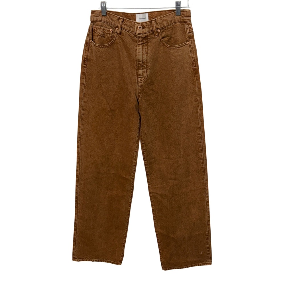 Unpublished Rumi Death Valley Jeans Womens 29 Brown Straight Leg High Rise Denim